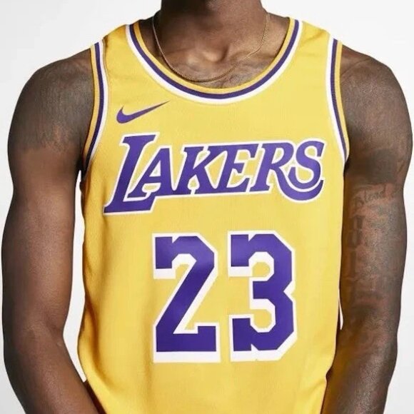 Nike NBA Lakers Jersey LeBron James Edition Swingman AA7099-741 Size Small - Picture 1 of 11